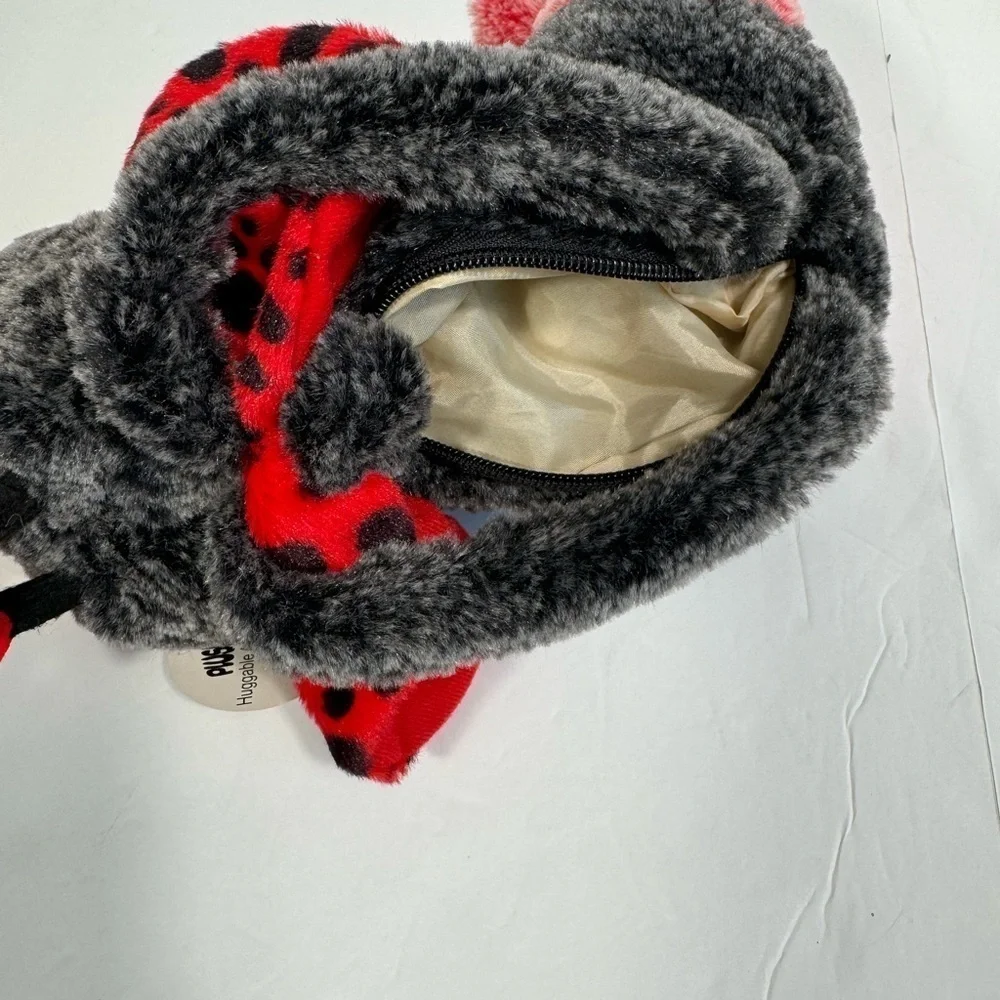 Plushies Huggable Purse lady bug Plush -Handbag clutch